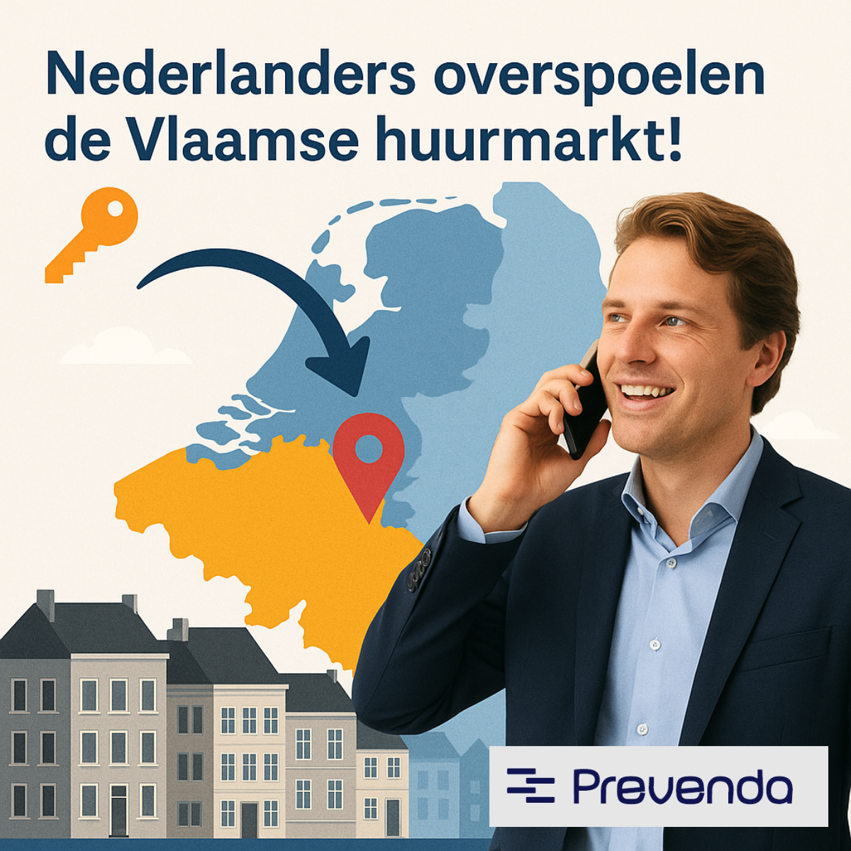 Nederlanders zoeken massaal woonruimte in Vlaanderen - Prevenda biedt uitkomst