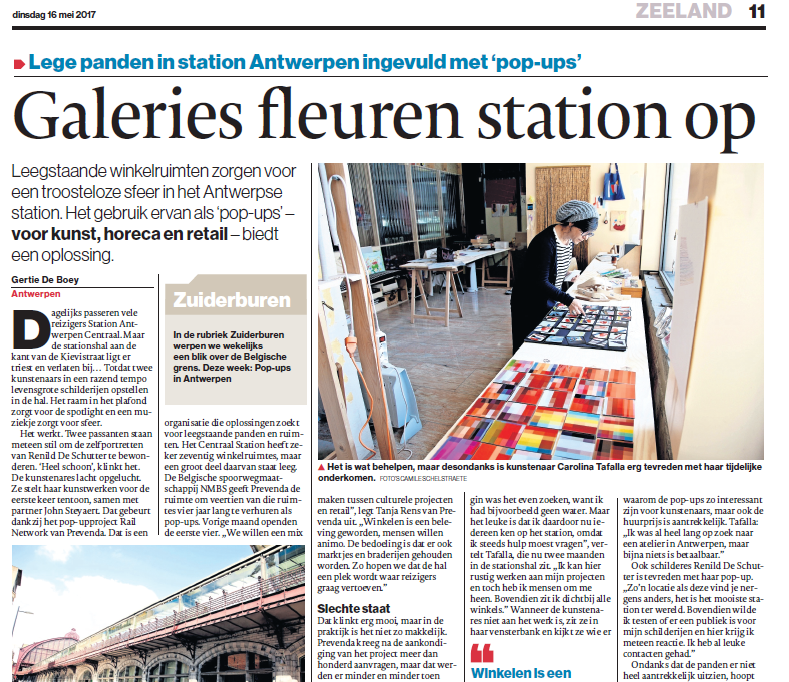 Galeries fleuren Centraal Station Antwerpen op